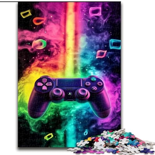 1000-teiliges Puzzle für Erwachsene, Regenbogen-Spiel-Puzzle, 1000-teiliges Puzzle, Familienaktivitätsspiel für Teenager, anspruchsvolles Denkspiel (Größe 50x75cm) von WGLINGX