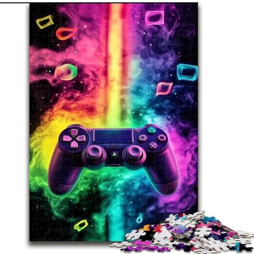 1000-teiliges Puzzle für Erwachsene, Regenbogenspiel, Papppuzzle für Erwachsene, Geburtstage, Weihnachten, Halloween, Thanksgiving, Ostern (Größe 26x38cm) von WGLINGX
