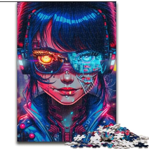 1000-teiliges Puzzle für Erwachsene, Robotermädchen, 1000-teiliges Puzzle für Erwachsene, ideales Urlaubs- oder Geburtstagsgeschenk, Partyspiel-Spielzeug, Größe 50x75cm 1000-teiliges Puzzle für Erwachsene, Robotermädchen, 1000-teiliges Puzzle für Erwachsene, ideales Urlaubs- oder Geburtstagsgeschenk, Partyspiel-Spielzeug, Größe 50x75cm von WGLINGX