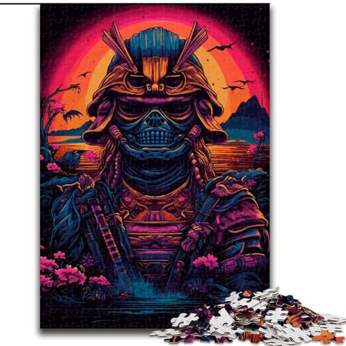 1000-teiliges Puzzle für Erwachsene, Samurai Synth Wave, Holzpuzzle, Weihnachten oder Geburtstage, Größe 50x75cm 1000-teiliges Puzzle für Erwachsene, Samurai Synth Wave, Holzpuzzle, Weihnachten oder Geburtstage, Größe 50x75cm von WGLINGX