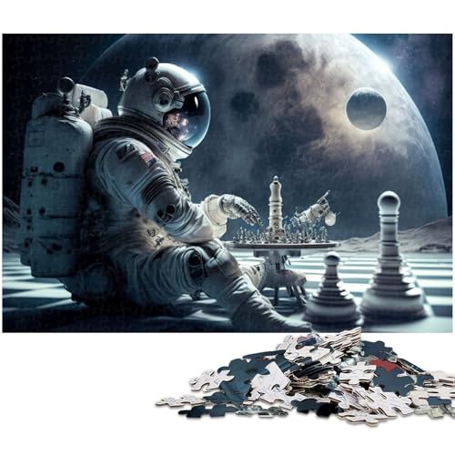 1000-teiliges Puzzle für Erwachsene, Schach-Universum-Quizspiel, geeignet als Schreibtischdekoration, Größe 50 x 75 cm von WGLINGX