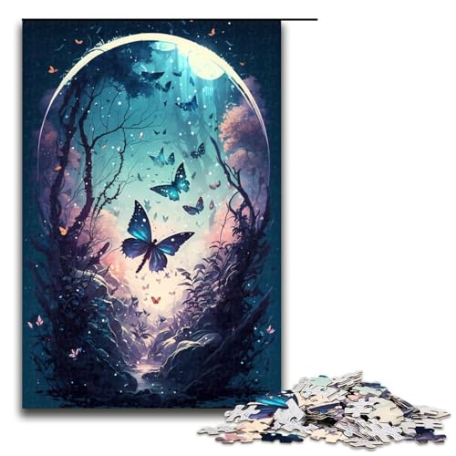 1000-teiliges Puzzle für Erwachsene, Schmetterlingstraum, Lernpuzzle, 50 x 75 cm 1000-teiliges Puzzle für Erwachsene, Schmetterlingstraum, Lernpuzzle, 50 x 75 cm von WGLINGX