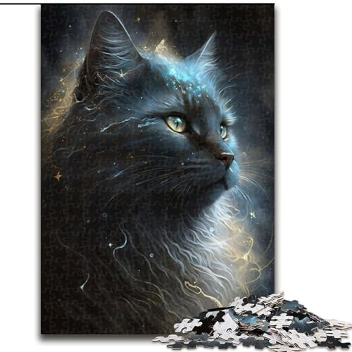 1000-teiliges Puzzle für Erwachsene, Schwarze Fantasiekatze, 1000-teiliges Puzzle für Erwachsene, ideales Urlaubs- oder Geburtstagsgeschenk, Partyspiel-Spielzeug, Größe 26x38cm 1000-teiliges Puzzle für Erwachsene, Schwarze Fantasiekatze, 1000-teiliges Puzzle für Erwachsene, ideales Urlaubs- oder Geburtstagsgeschenk, Partyspiel-Spielzeug, Größe 26x38cm von WGLINGX