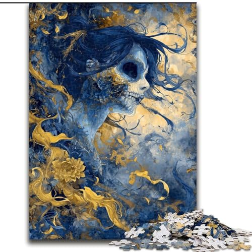 1000-teiliges Puzzle für Erwachsene, Skelett-Puzzle für 1000-teiliges Denkspiel für Teenager, Familienspieleabend (Größe 26x38cm) von WGLINGX