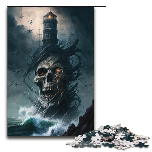 1000-teiliges Puzzle für Erwachsene, Skelett-Puzzle für Erwachsene, Papierpuzzle, Familienpuzzlespiel (Größe 38 x 26 cm) von WGLINGX