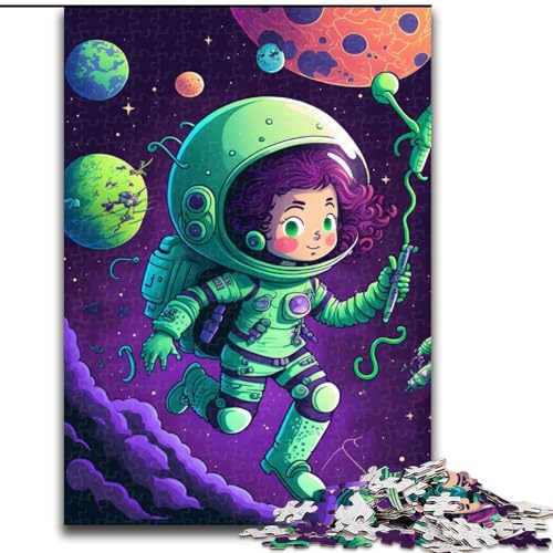 1000-teiliges Puzzle für Erwachsene, Space Girl, Holzpuzzle, Familienspaß, Basteln, perfekt für Geburtstage, Feiertage, Größe 50x75cm 1000-teiliges Puzzle für Erwachsene, Space Girl, Holzpuzzle, Familienspaß, Basteln, perfekt für Geburtstage, Feiertage, Größe 50x75cm von WGLINGX
