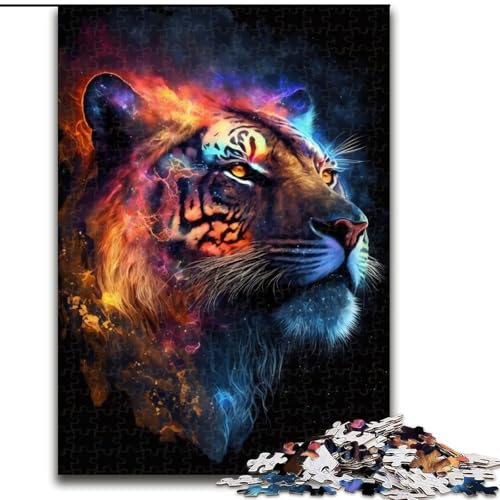 1000-teiliges Puzzle für Erwachsene, Star Lion, 1000-teiliges Puzzle für Erwachsene, Geburtstage, Feiertage, Weltraum-Party-Dekorationen (Größe 50x75cm) von WGLINGX