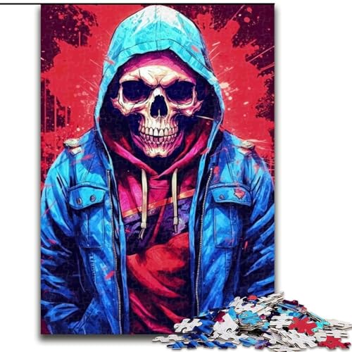 1000-teiliges Puzzle für Erwachsene, Street Cred Skull, Holzpuzzle, Familienspaß, Basteln, perfekt für Geburtstage, Feiertage, Größe 26x38cm 1000-teiliges Puzzle für Erwachsene, Street Cred Skull, Holzpuzzle, Familienspaß, Basteln, perfekt für Geburtstage, Feiertage, Größe 26x38cm von WGLINGX