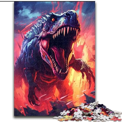 1000-teiliges Puzzle für Erwachsene, T-Rex-Dinosaurier, Holzpuzzle, Spaß für die ganze Familie, Basteln, perfekt für Geburtstage, Feiertage, Größe 50x75cm 1000-teiliges Puzzle für Erwachsene, T-Rex-Dinosaurier, Holzpuzzle, Spaß für die ganze Familie, Basteln, perfekt für Geburtstage, Feiertage, Größe 50x75cm von WGLINGX