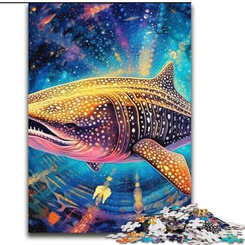 1000-teiliges Puzzle für Erwachsene, Tier- und Wal-Puzzle, 1000 Teile für Erwachsene, Familienspaß zum Basteln, perfekt für Geburtstage, Feiertage (Größe 26x38cm) von WGLINGX