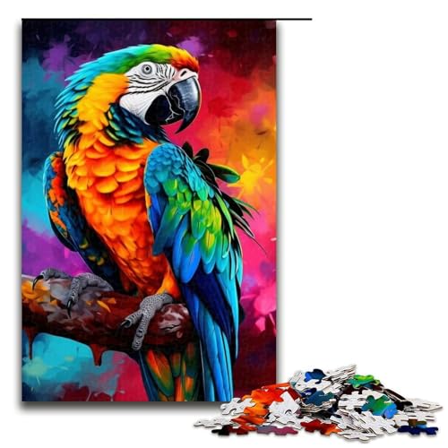1000-teiliges Puzzle für Erwachsene, Tiere, Vögel, Papageien, Puzzlespiel, ganze Familie, 75 x 50 cm 1000-teiliges Puzzle für Erwachsene, Tiere, Vögel, Papageien, Puzzlespiel, ganze Familie, 75 x 50 cm von WGLINGX