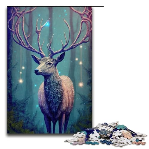 1000-teiliges Puzzle für Erwachsene, Tierhirsch, Lernspielzeug, lustiges Puzzle, 50 x 75 cm 1000-teiliges Puzzle für Erwachsene, Tierhirsch, Lernspielzeug, lustiges Puzzle, 50 x 75 cm von WGLINGX