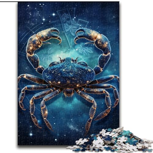 1000-teiliges Puzzle für Erwachsene, Tierkrabben, Puzzle 1000 Teile für Erwachsene, Familienspaß zum Basteln, perfekt für Geburtstage, Feiertage (Größe 50x75cm) von WGLINGX