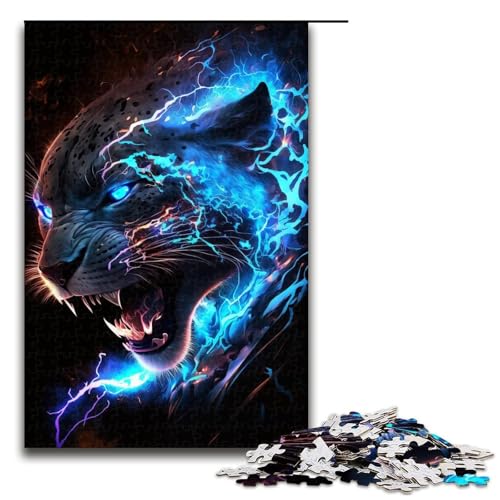 1000-teiliges Puzzle für Erwachsene, Tierleopard, Lernspielzeug, lustiges Puzzle, 50 x 75 cm 1000-teiliges Puzzle für Erwachsene, Tierleopard, Lernspielzeug, lustiges Puzzle, 50 x 75 cm von WGLINGX
