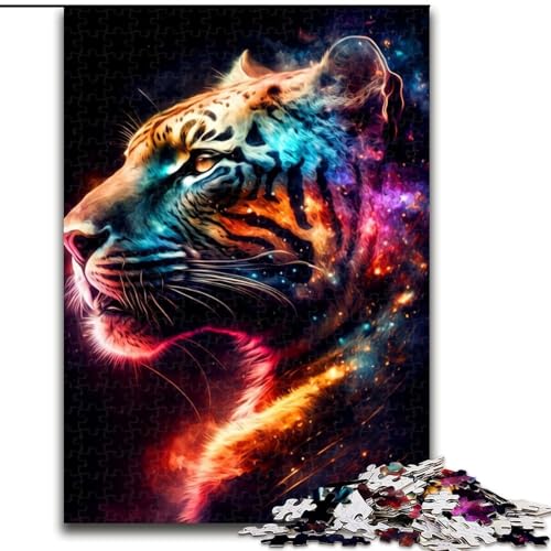 1000-teiliges Puzzle für Erwachsene, Tiger, 1000-teiliges Puzzle-Geschenk, Geburtstage, Weihnachten, Halloween, Erntedankfest, Ostern (Größe 26x38cm) von WGLINGX
