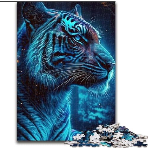1000-teiliges Puzzle für Erwachsene, Tiger-Neon-Holzpuzzle, Weihnachten oder Geburtstage, Größe 26x38cm 1000-teiliges Puzzle für Erwachsene, Tiger-Neon-Holzpuzzle, Weihnachten oder Geburtstage, Größe 26x38cm von WGLINGX