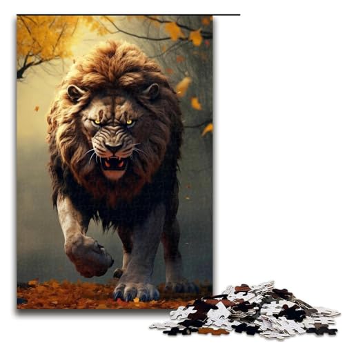 1000-teiliges Puzzle für Erwachsene, Tiger-Puzzle, Lernspiel, Herausforderung, Spielzeug, lustiges Geschenk, 19,69 x 29,53 Zoll von WGLINGX