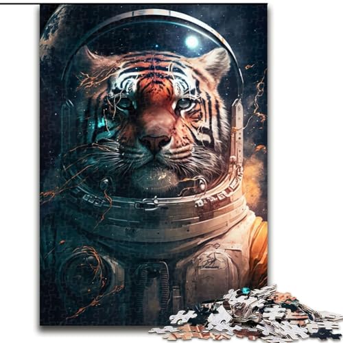 1000-teiliges Puzzle für Erwachsene, Tiger im Weltraum, Holzpuzzle, Spaß für die ganze Familie, Basteln, perfekt für Geburtstage, Feiertage, Größe 50x75cm 1000-teiliges Puzzle für Erwachsene, Tiger im Weltraum, Holzpuzzle, Spaß für die ganze Familie, Basteln, perfekt für Geburtstage, Feiertage, Größe 50x75cm von WGLINGX