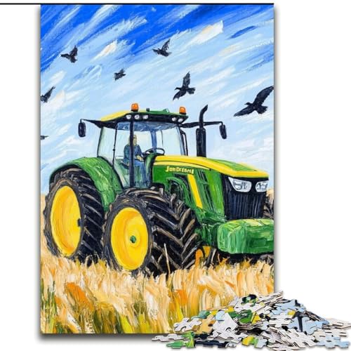 1000-teiliges Puzzle für Erwachsene, Traktor-Puzzle, 1000 Teile für Erwachsene, anspruchsvolles Denkspiel für Teenager und Familien (Größe 50x75cm) von WGLINGX