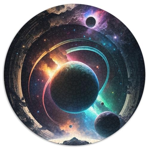 1000-teiliges Puzzle für Erwachsene, Universum-Planeten-Puzzle, anspruchsvolles Denkspiel für Teenager, unterhaltsames interaktives Spiel für die ganze Familie, 1000 Teile (67,5x67,5cm) von WGLINGX