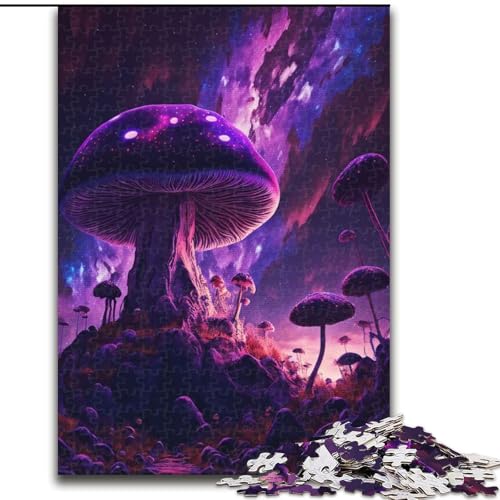 1000-teiliges Puzzle für Erwachsene, Weltraum, Wald, Pilz, 1000-teiliges Puzzle für Erwachsene, ideales Urlaubs- oder Geburtstagsgeschenk, Partyspiel, Spielzeug, Größe 26x38cm von WGLINGX