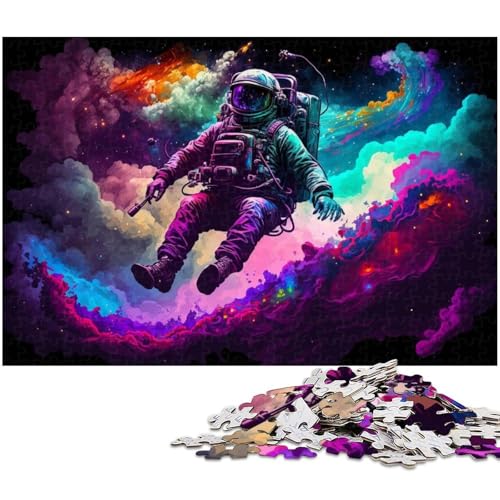 1000-teiliges Puzzle für Erwachsene, Weltraum-Astronauten-Puzzle – anspruchsvolles Spiel, jedes Teil ist einzigartig – anspruchsvolles, unterhaltsames Spiel für die ganze Familie (Größe 50 x 75 cm) von WGLINGX