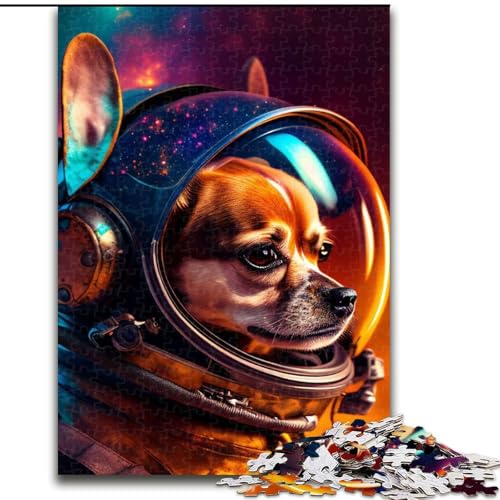 1000-teiliges Puzzle für Erwachsene, Weltraum-Chihuahua, Puzzle für Erwachsene, 1000 Teile, Lernspielzeug, Größe 26x38cm 1000-teiliges Puzzle für Erwachsene, Weltraum-Chihuahua, Puzzle für Erwachsene, 1000 Teile, Lernspielzeug, Größe 26x38cm von WGLINGX