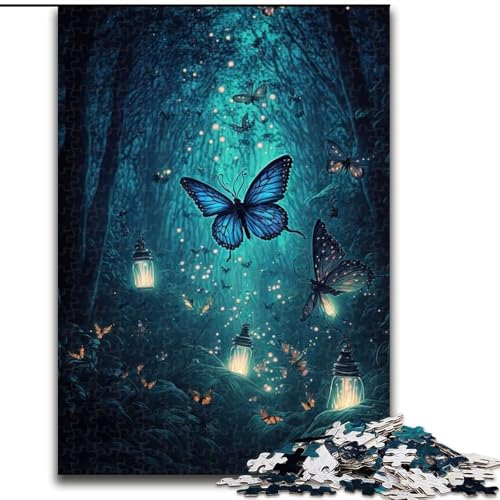 1000-teiliges Puzzle für Erwachsene, Weltraum-Schmetterling, 1000-teiliges Puzzle für Erwachsene, ideales Urlaubs- oder Geburtstagsgeschenk, Partyspiel-Spielzeug, Größe 26x38cm von WGLINGX