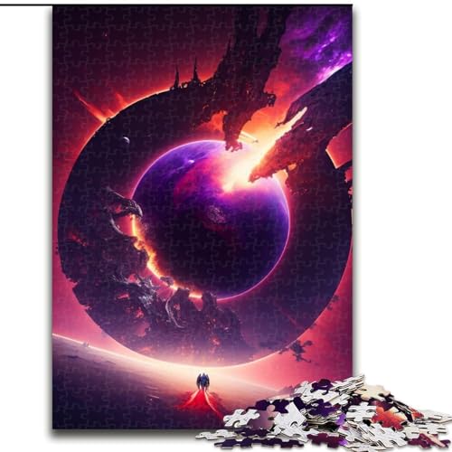 1000-teiliges Puzzle für Erwachsene, Weltraum-Schwarzes Loch, Puzzle für Erwachsene, 1000 Teile, Heimdekorationsgeschenk, Denksportspiel (Größe 50x75cm) von WGLINGX