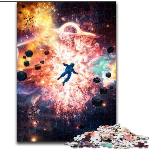 1000-teiliges Puzzle für Erwachsene, Weltraumexplosion, Astronauten-Puzzle für Erwachsene, 1000 Teile, Lernspielzeug, Größe 50x75cm von WGLINGX