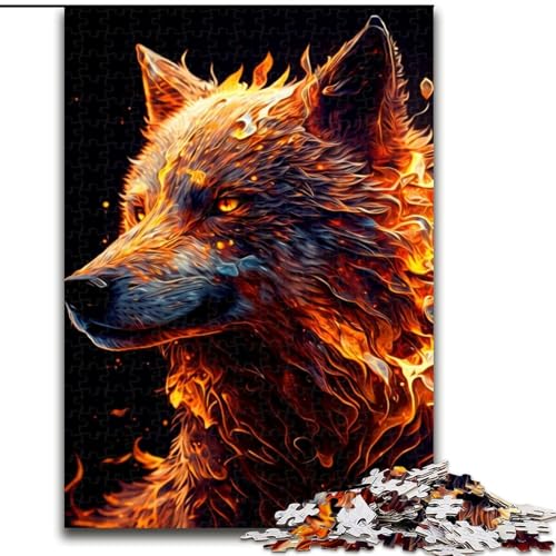 1000-teiliges Puzzle für Erwachsene, Wolf-Puzzle, 1000 Teile, anspruchsvolles Denkspiel für Teenager, perfekt als Heimdekoration oder Geschenk, Größe 50x75cm von WGLINGX