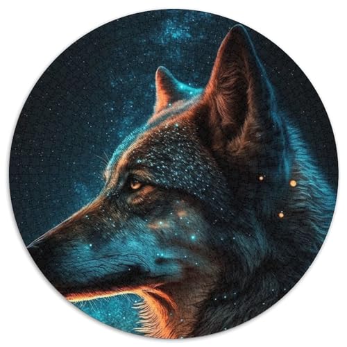 1000-teiliges Puzzle für Erwachsene, Wolf-Puzzle, anspruchsvolles Denkspiel für Teenager, unterhaltsames interaktives Spiel für die ganze Familie, 1000 Teile (67,5x67,5cm) von WGLINGX