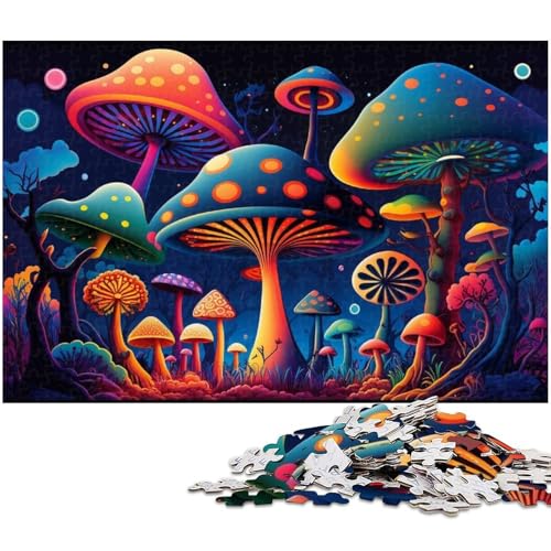 1000-teiliges Puzzle für Erwachsene, Zauberpilz-Puzzle, Lernspielzeug, einzigartiges Geburtstagsgeschenk (Größe 50 x 75 cm) von WGLINGX