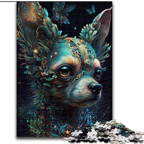 1000-teiliges Puzzle für Erwachsene, ansprechendes Chihuahua-Hunde-Puzzle aus Holz, herausfordernd und unterhaltsam, Familienaktivität, Größe 26x38cm 1000-teiliges Puzzle für Erwachsene, ansprechendes Chihuahua-Hunde-Puzzle aus Holz, herausfordernd und unterhaltsam, Familienaktivität, Größe 26x38cm von WGLINGX
