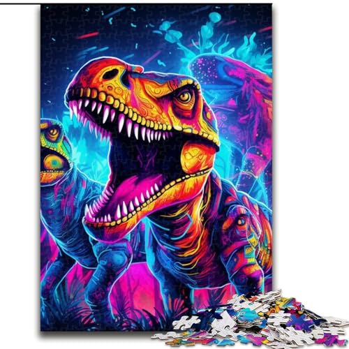 1000-teiliges Puzzle für Erwachsene, antike Dinosaurier, Puzzle 1000 Teile für Erwachsene, Familienspaß zum Basteln, perfekt für Geburtstage, Feiertage (Größe 26x38cm) von WGLINGX