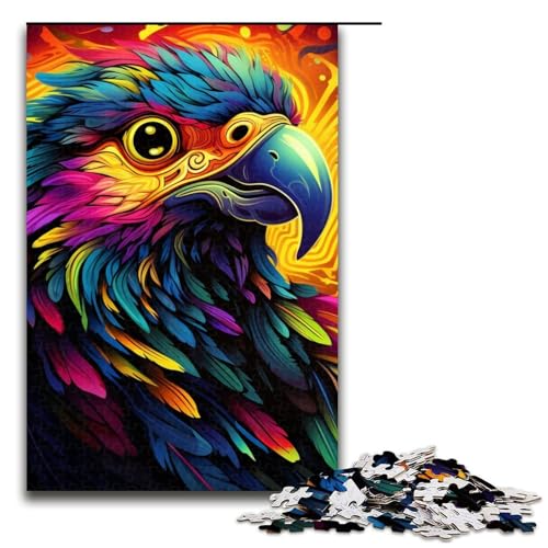 1000-teiliges Puzzle für Erwachsene, bunter Papagei, Puzzle für Erwachsene, schwieriges und anspruchsvolles Holzpuzzle, 50 x 75 cm 1000-teiliges Puzzle für Erwachsene, bunter Papagei, Puzzle für Erwachsene, schwieriges und anspruchsvolles Holzpuzzle, 50 x 75 cm von WGLINGX