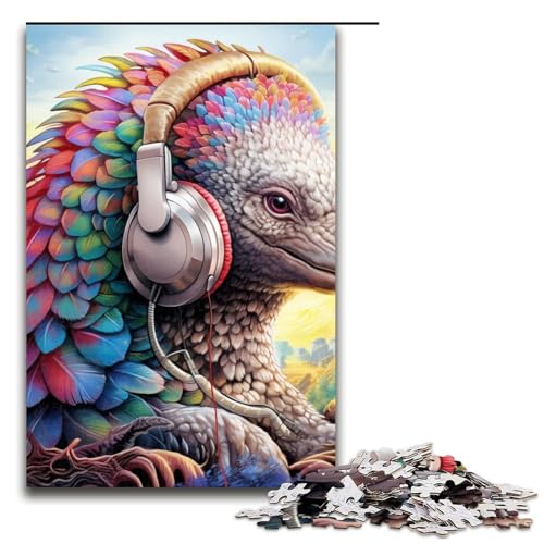 1000-teiliges Puzzle für Erwachsene, buntes Papageien-Puzzle für Erwachsene, Holzpuzzle, anspruchsvolles Spiel (Größe 50 x 75 cm) von WGLINGX