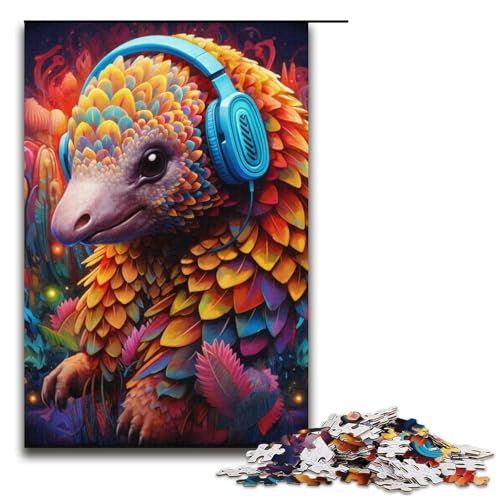 1000-teiliges Puzzle für Erwachsene, buntes Papageien-Puzzle für Erwachsene, anspruchsvolles Papp-Puzzlespiel (Größe 38 x 26 cm) von WGLINGX