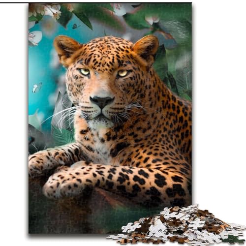 1000-teiliges Puzzle für Erwachsene, der Bunte Leopard, Holzpuzzle, interaktives Familienspiel, DIY-Heimdekoration, Gehirn-Herausforderung, Geschenk, Größe 50x75cm 1000-teiliges Puzzle für Erwachsene, der Bunte Leopard, Holzpuzzle, interaktives Familienspiel, DIY-Heimdekoration, Gehirn-Herausforderung, Geschenk, Größe 50x75cm von WGLINGX