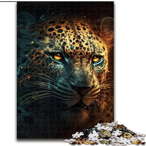 1000-teiliges Puzzle für Erwachsene, der Jaguar, Puzzle 1000 Teile für Erwachsene, Spielzeug, Geschenk, pädagogisches intellektuelles Entspannungsspiel, lustiges Familienspiel, Größe 50x75cm von WGLINGX
