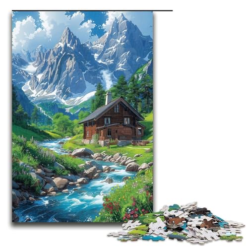 1000-teiliges Puzzle für Erwachsene, eine Stadt unter den schneebedeckten Bergen, Lernpuzzle, einzigartiges Geburtstags-Puzzle, 50 x 75 cm 1000-teiliges Puzzle für Erwachsene, eine Stadt unter den schneebedeckten Bergen, Lernpuzzle, einzigartiges Geburtstags-Puzzle, 50 x 75 cm von WGLINGX