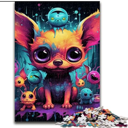 1000-teiliges Puzzle für Erwachsene, farbenfrohe Monster-Puzzles für Erwachsene, perfekt für Teenager und Familien, (Größe 38x26cm) von WGLINGX
