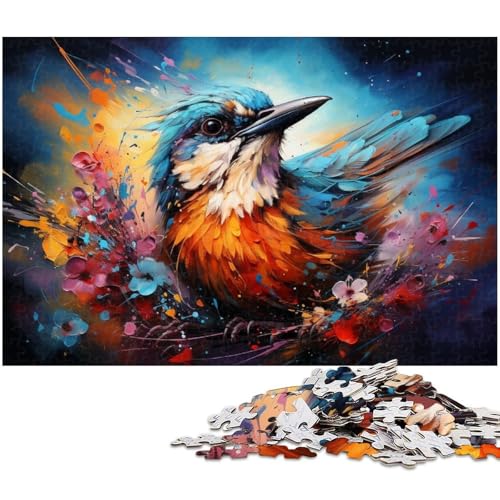 1000-teiliges Puzzle für Erwachsene, farbenfrohes Fantasy-Spatzenvogel-Kunst-Quizspiel, geeignet als Schreibtischdekoration, Größe 50 x 75 cm 1000-teiliges Puzzle für Erwachsene, farbenfrohes Fantasy-Spatzenvogel-Kunst-Quizspiel, geeignet als Schreibtischdekoration, Größe 50 x 75 cm von WGLINGX