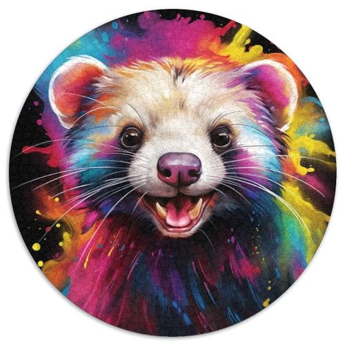 1000-teiliges Puzzle für Erwachsene, farbenfrohes Otter-Puzzle, anspruchsvolles Denkspiel für Teenager, unterhaltsames interaktives Spiel für die ganze Familie, 1000 Teile (67,5x67,5cm) von WGLINGX