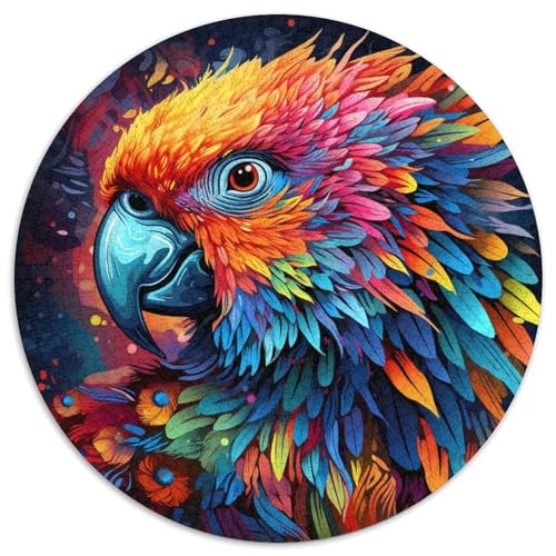 1000-teiliges Puzzle für Erwachsene, farbenfrohes Papageien-Puzzle aus Pappe, perfekt für Teenager und Familien, 67,5 x 67,5 cm von WGLINGX