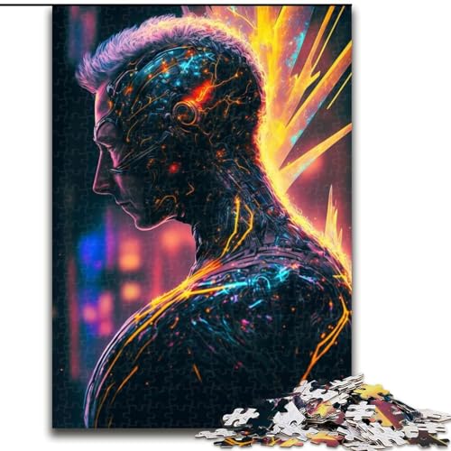 1000-teiliges Puzzle für Erwachsene, futuristisches Zeitreisendes Puzzle für Erwachsene, 1000 Teile, pädagogisches Spielzeug, Größe 26x38cm 1000-teiliges Puzzle für Erwachsene, futuristisches Zeitreisendes Puzzle für Erwachsene, 1000 Teile, pädagogisches Spielzeug, Größe 26x38cm von WGLINGX