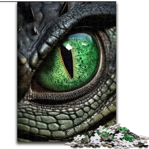 1000-teiliges Puzzle für Erwachsene, grünes Drachenauge, 1000-teiliges Puzzle für Erwachsene, ideales Urlaubs- oder Geburtstagsgeschenk, Partyspiel-Spielzeug, Größe 50x75cm 1000-teiliges Puzzle für Erwachsene, grünes Drachenauge, 1000-teiliges Puzzle für Erwachsene, ideales Urlaubs- oder Geburtstagsgeschenk, Partyspiel-Spielzeug, Größe 50x75cm von WGLINGX