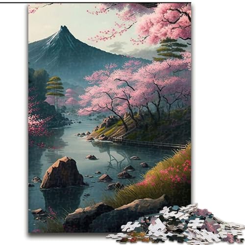 1000-teiliges Puzzle für Erwachsene, japanische Kirschblüten, 1000-teiliges Puzzle für Erwachsene, ideales Urlaubs- oder Geburtstagsgeschenk, Partyspiel-Spielzeug, Größe 26x38cm 1000-teiliges Puzzle für Erwachsene, japanische Kirschblüten, 1000-teiliges Puzzle für Erwachsene, ideales Urlaubs- oder Geburtstagsgeschenk, Partyspiel-Spielzeug, Größe 26x38cm von WGLINGX