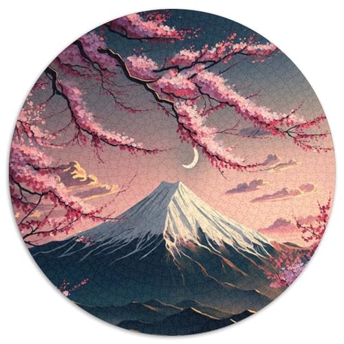 1000-teiliges Puzzle für Erwachsene, japanische Kirschblüten, anspruchsvolles Denkspiel für Teenager, unterhaltsames interaktives Spiel für die ganze Familie, 1000 Teile (67,5x67,5cm) von WGLINGX