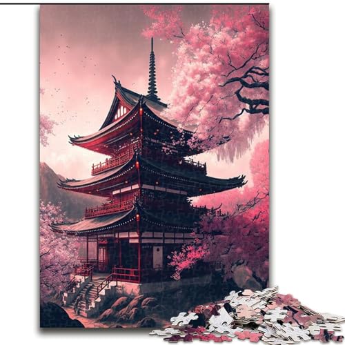 1000-teiliges Puzzle für Erwachsene, japanischer Tempel, Holzpuzzle, interaktives Familienspiel, DIY-Heimdekoration, Gehirn-Herausforderung, Geschenk, Größe 26x38cm 1000-teiliges Puzzle für Erwachsene, japanischer Tempel, Holzpuzzle, interaktives Familienspiel, DIY-Heimdekoration, Gehirn-Herausforderung, Geschenk, Größe 26x38cm von WGLINGX